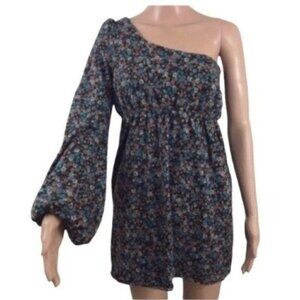 Judith March one bell sleeve one sleeveless sleeve floral dress size small
